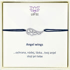 Strieborný náramok Angel wings