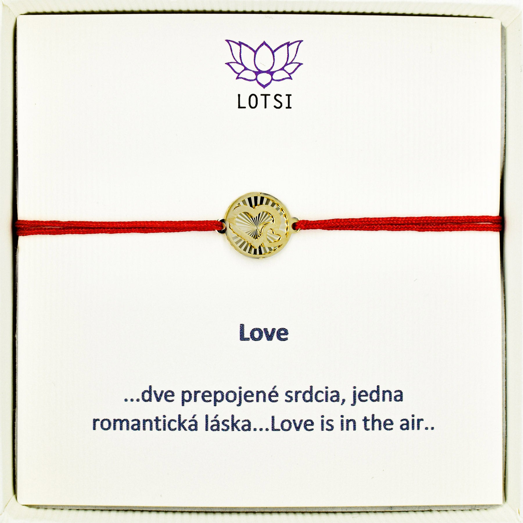 Zlatý náramok Love