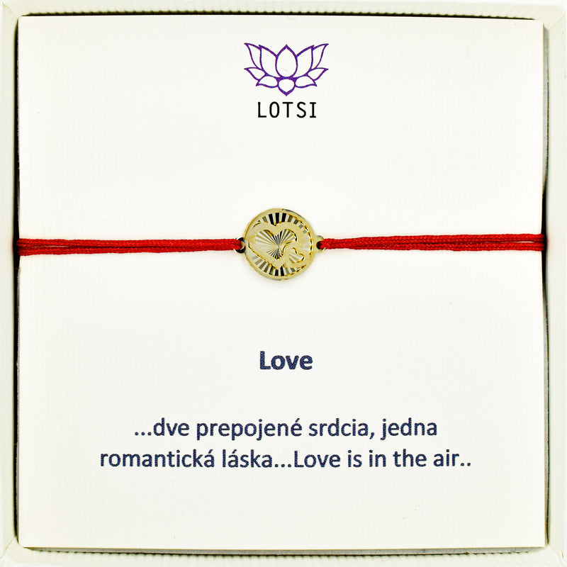 Zlatý náramok Love