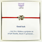 Zlatý náramok Good luck