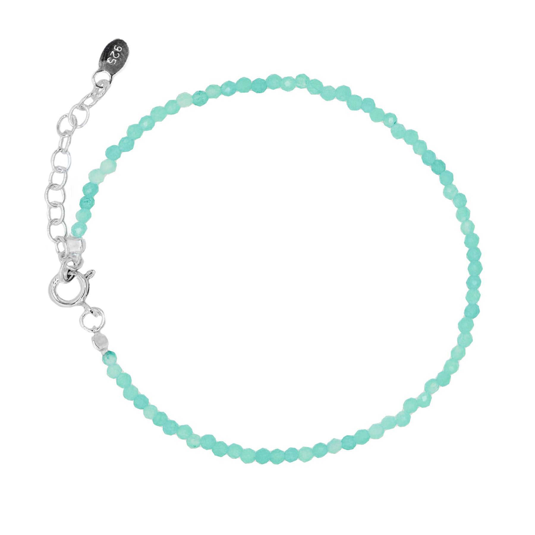 Strieborný náramok s polodrahokamom