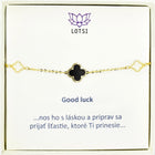Zlatý náramok Good luck