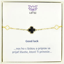 Zlatý náramok Good luck