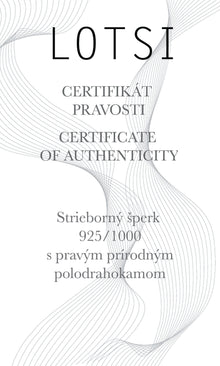 Strieborný set s polodrahokamom